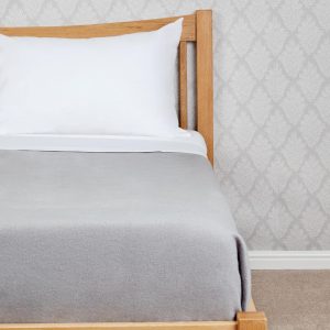 Grey fleece blanket