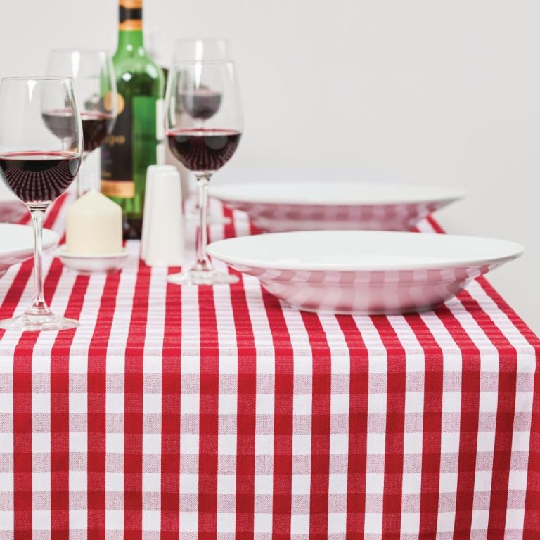 gingham tablecloth