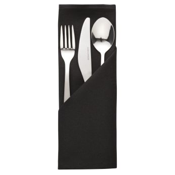 Occasions-HB561-black-napkin-plain.