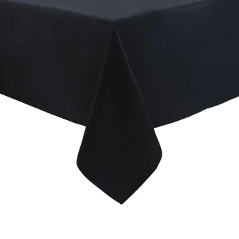 occasions black round tablecloth 280cm dia
