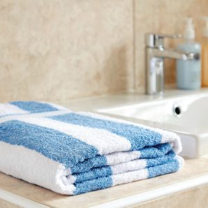 blue splash towel